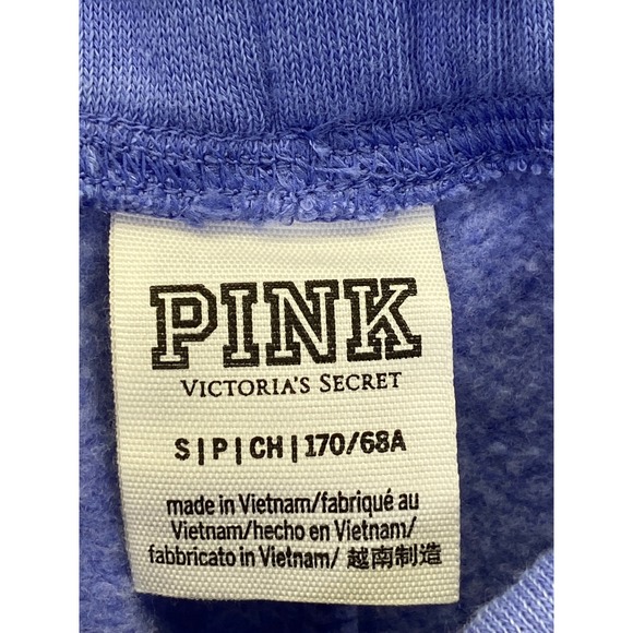 PINK Victoria's Secret Size S Terry Lounge Shorts Cozy Soft Girl Y2K Blue - Picture 3 of 7